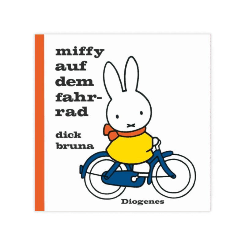 Miffy auf dem Fahrrad